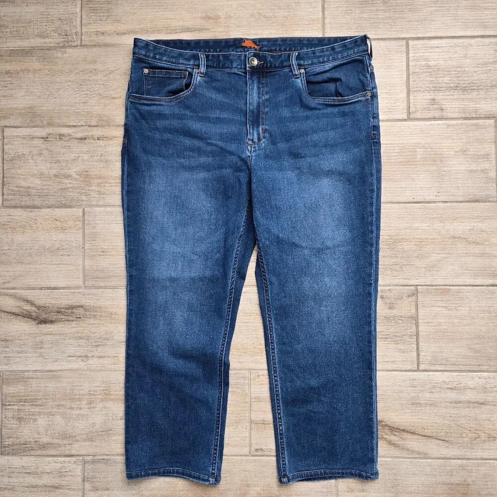 Tommy Bahama Athletic Straight Jeans Men's Medium Wash Everyday Stretch‎ 40W 30L
